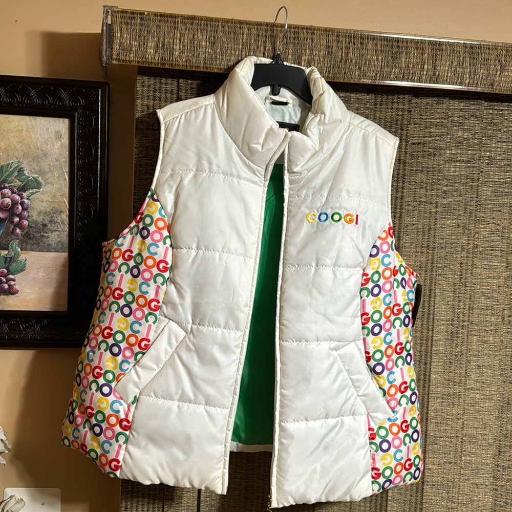 White Multicolored Coogi Vest